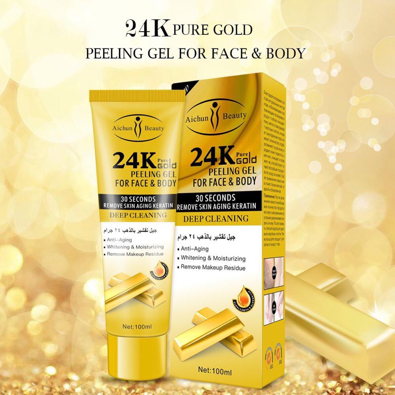 24k pure gold peeling gel