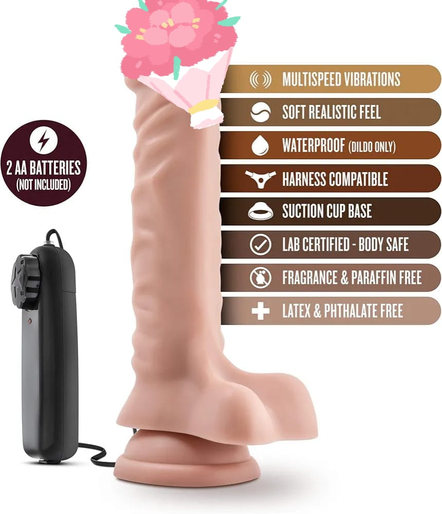 Remote control Moveable Vibrator D*ildo